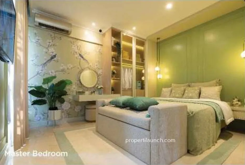 Kamar Tidur Utama Show Unit Rumah Gardenia Paramount Petals