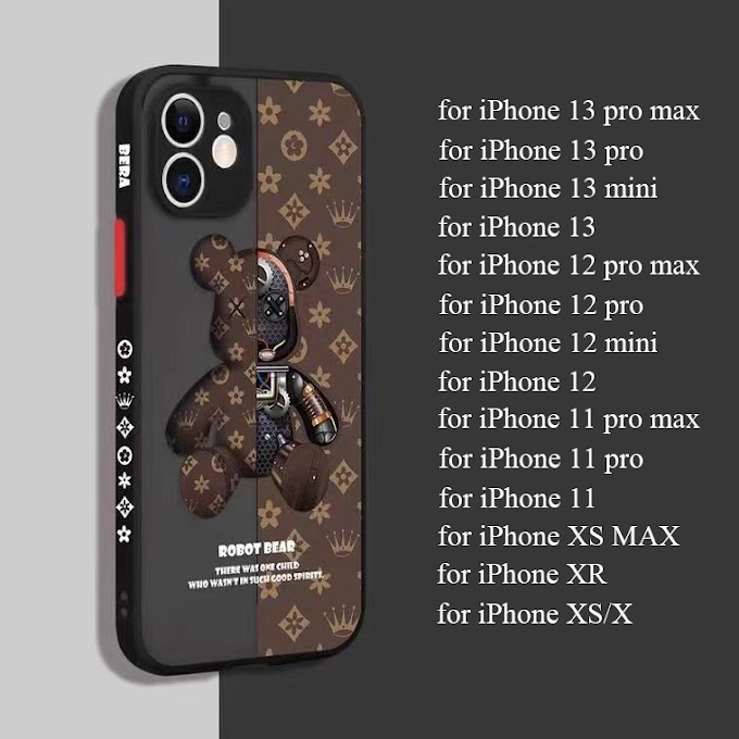 [ wuvei.th ] เคสโทรศัพท์มือถือซิลิโคนลายหมีสําหรับ Iphone 13 Pro Max 12 Pro Max 12 Mini 13 Mini 11 Pro Max X Xr Xs Max 8 7 Plus