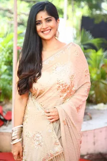Actress Megha Akash stills at Ravanasura Movie launch