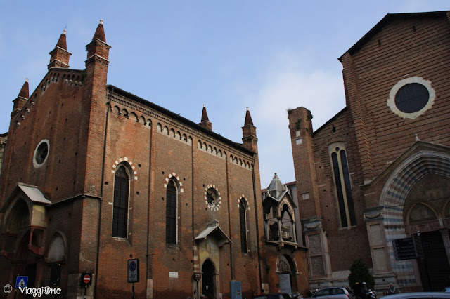 La Chiesa sconsacrata di San Giogetto si trova vicino alla Basilica di Sant'Anastasia a Verona