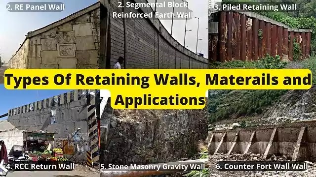 Types of Retaining Walls-Material And Applications