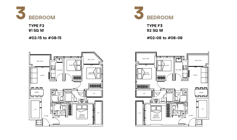 Mori 3 Bedroom Floor Plan