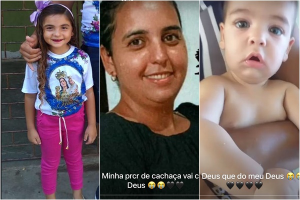 Familiares decidem incendiar carro envolvido em acidente que deixou mãe e dois filhos sem vida