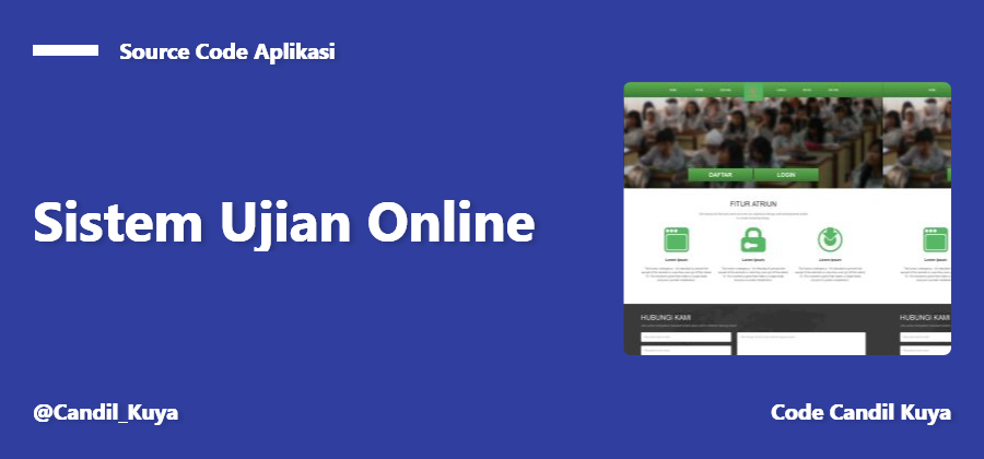 Source Code Aplikasi Ujian Online Menggunakan PHP dan Mysql