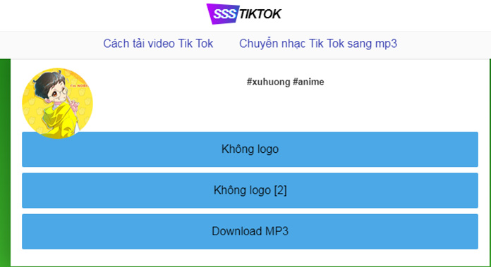 SSSTikTok - Tải video TikTok không logo, hình mờ mới nhất b