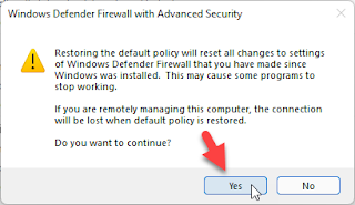 reset firewall windows 10 ke semula