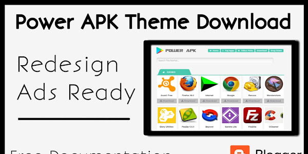 Power APK Blogger Template FREE Download