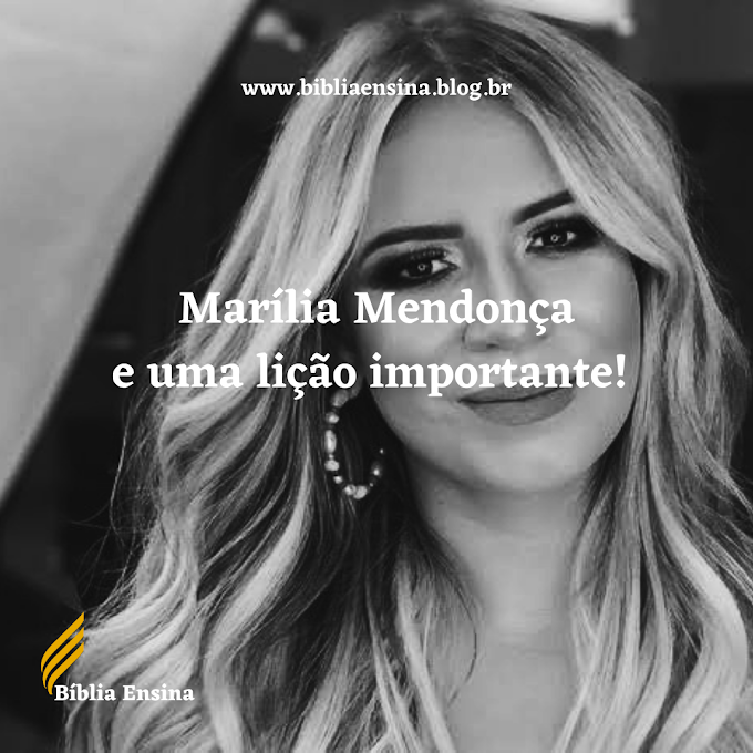 Marília Mendonça e uma lição importante! 
