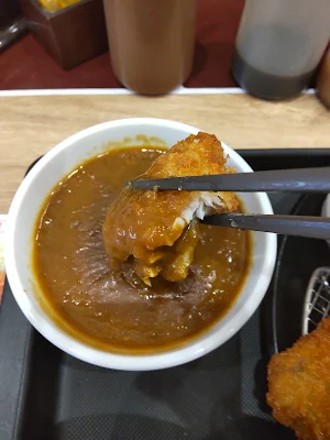 松のや『アジフライ定食カレー』