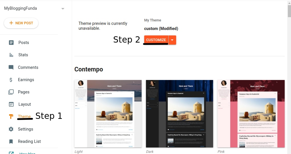 step 1.0 Related posts Widget for Blogger With Thumbnails 
