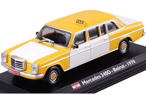 taxi collection panini mexico, mercedes 240d 1:43 beirut