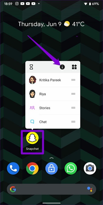إصلاح خطأ تعذر الاتصال في Snapchat عن طريق مسح ذاكرة التخزين المؤقت