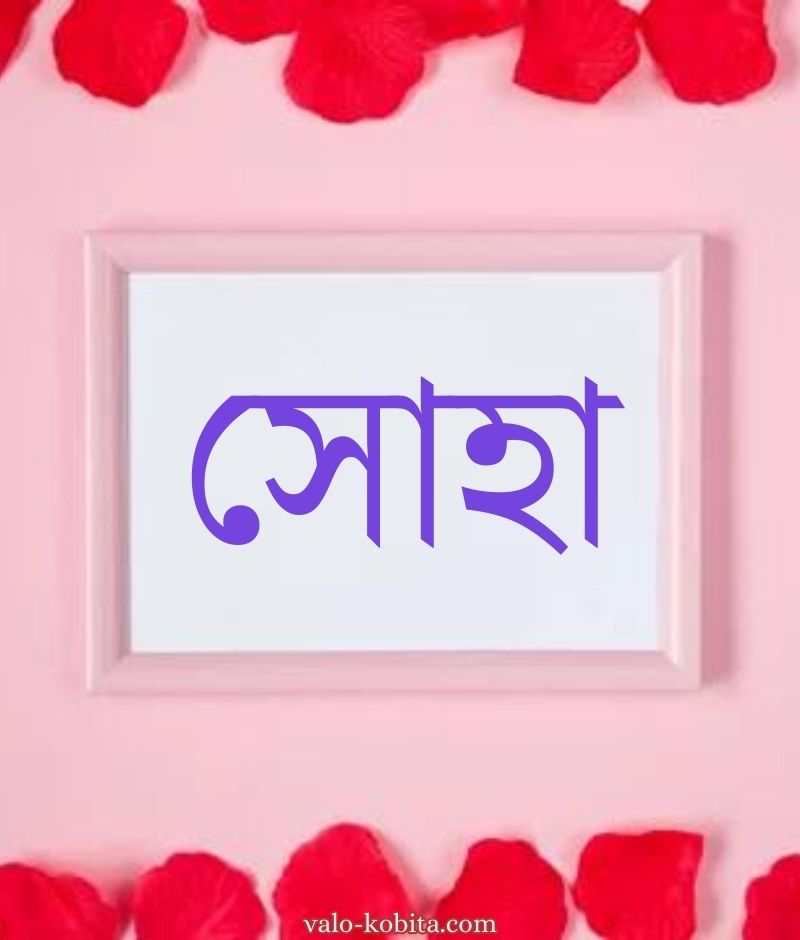 সোহা নামের পিক বা ডিজাইন