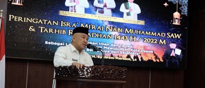 Peringatan Isra Miraj. Walikota Ajak Umat Islam Tingkatkan Kualitas Diri