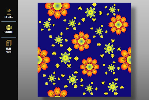 Colored Flowers Pattern