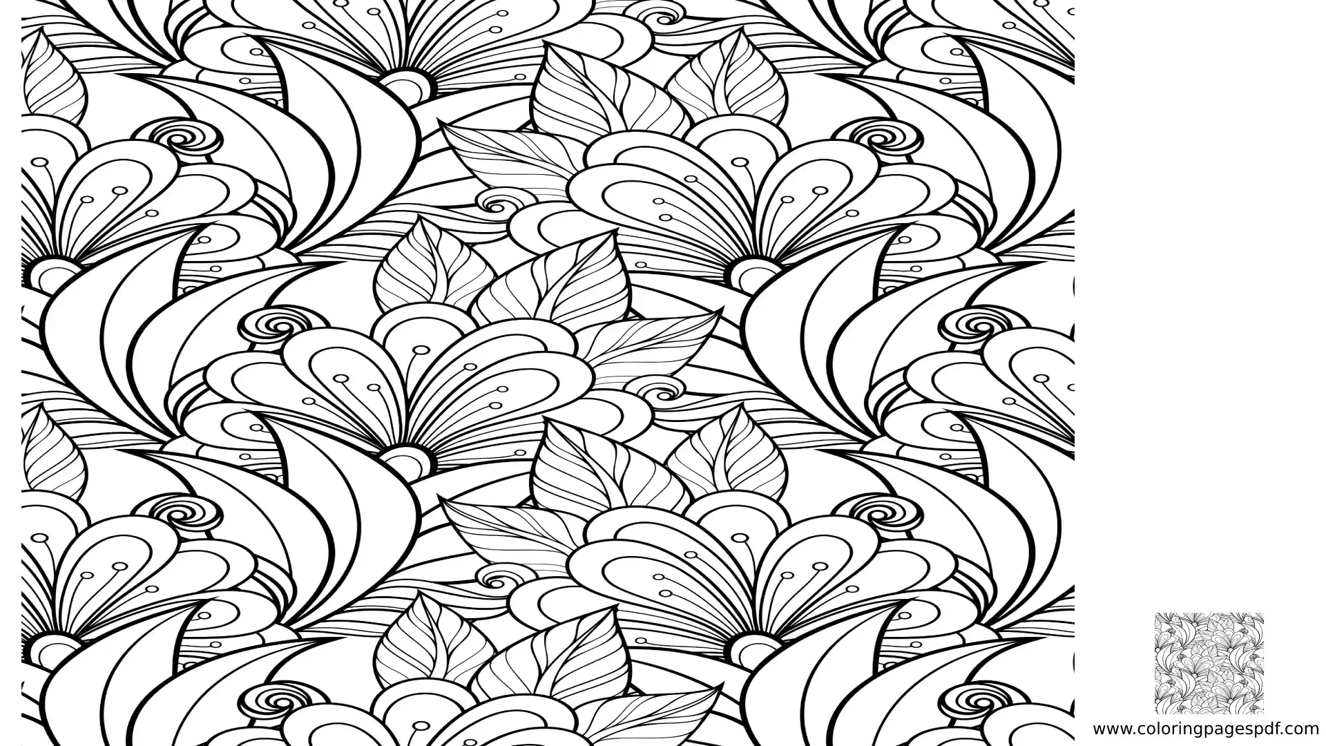 Coloring Pages Of Mandala Made Of Plants