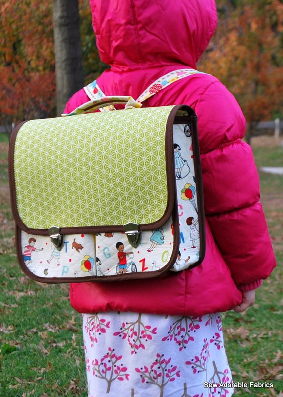 Vintage Boxy School Bag Pattern + Tutorial