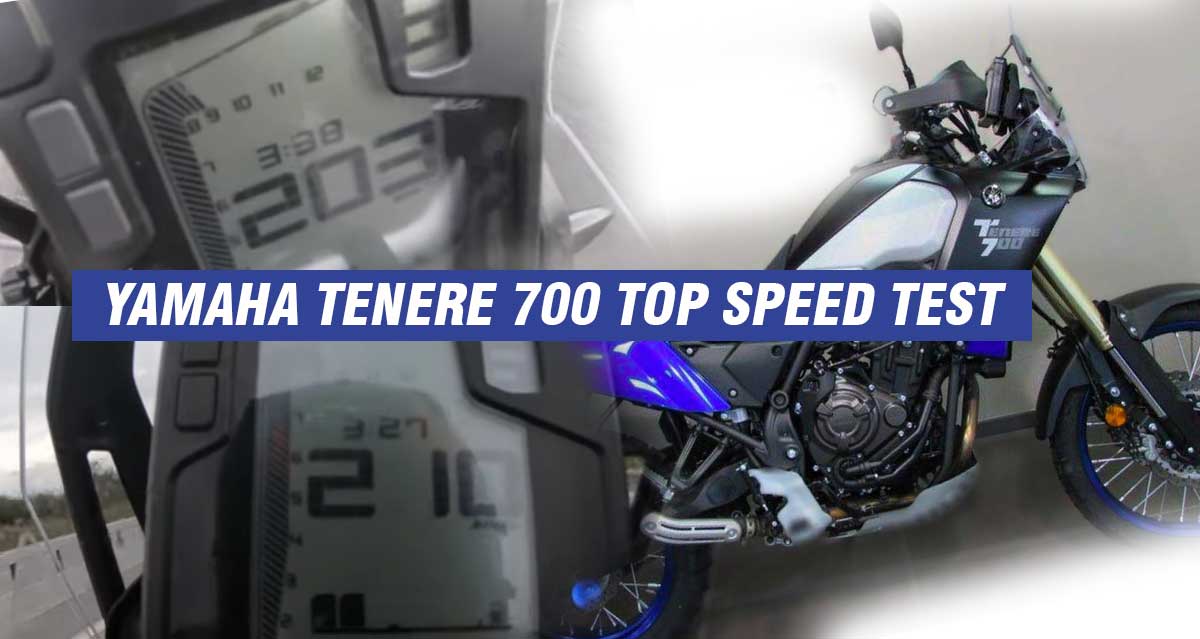 Yamaha Tenere 700 Top Speed Test