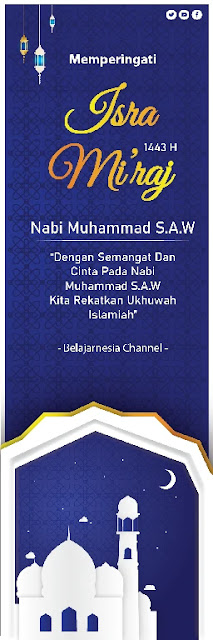 Download Banner Isra Mi'raj CDR 2022 Ke-4