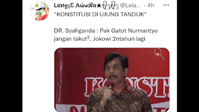 Syahganda: Pak Gatot, Jangan Takut-takut, Jokowi Sisa Dua Tahun Lagi