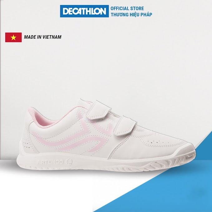 Mall Shop [ decathlon_vietnam ] Giày tennis Decathlon TS700 cho trẻ em - Trắng/ Hồng