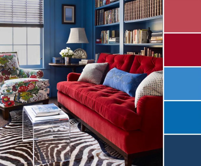 blue paint colors for living room