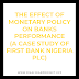 THE EFFECT OF MONETARY POLICY ON BANKS PERFORMANCE (A CASE STUDY OF FIRST BANK NIGERIA PLC)