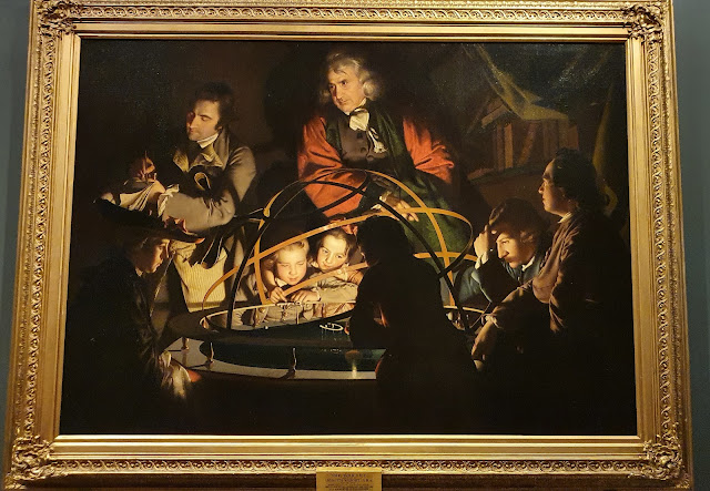 Joseph Wrights Orrery painting at Derby Museum and Art Gallery