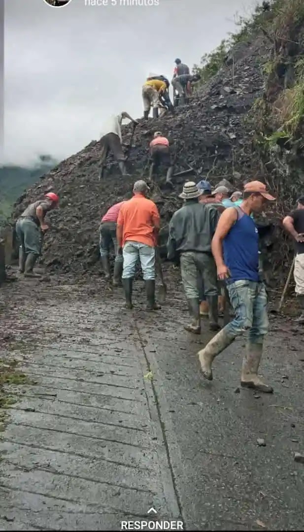 En Aricagua se encuentran aislados por las fuertes lluvias