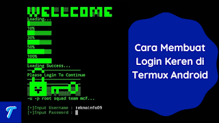 Cara Membuat Login Keren di Termux Android