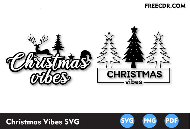 Free Christmas vibes SVG