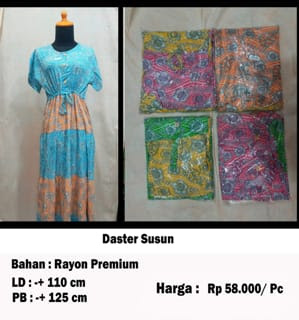 Baju daster susun di produsen daster dlidir