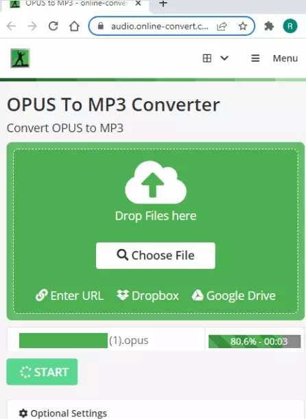 Cara Mengubah OPUS ke MP3 Online-3