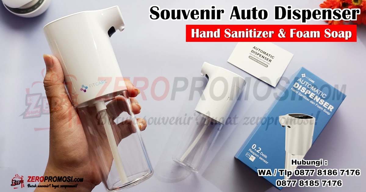 Souvenir Automatic Dispenser Handsanitizer dan Foam Soap Otomatis Fitcare Cetak Logo