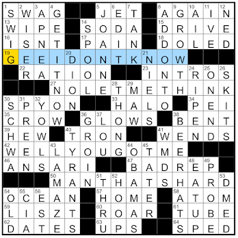 Rex Parker Does the NYT Crossword Puzzle: Pagoda placement consideration /  TUE 4-5-16 / Fluffy trio / Climate features of equatorial countries /  Speckled steed / Anaheim nine on scoreboard / Savior in popular parlance