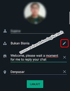 menggunakan akun bisnis wa