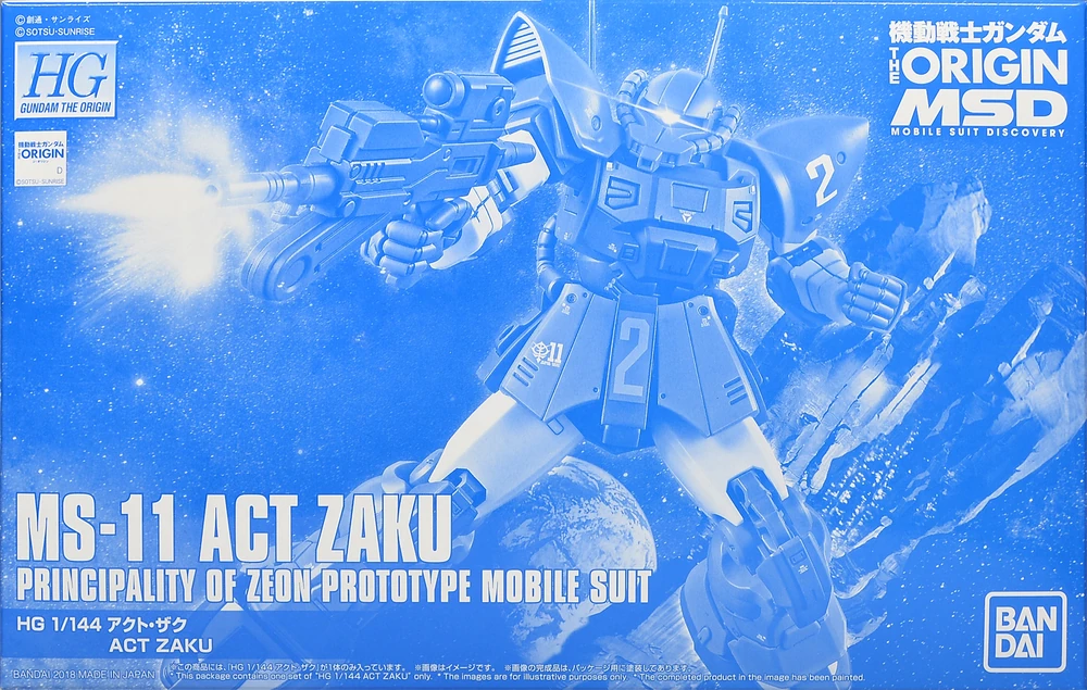 P-Bandai: HGGTO 1/144 MS-11 Act Zaku - 01