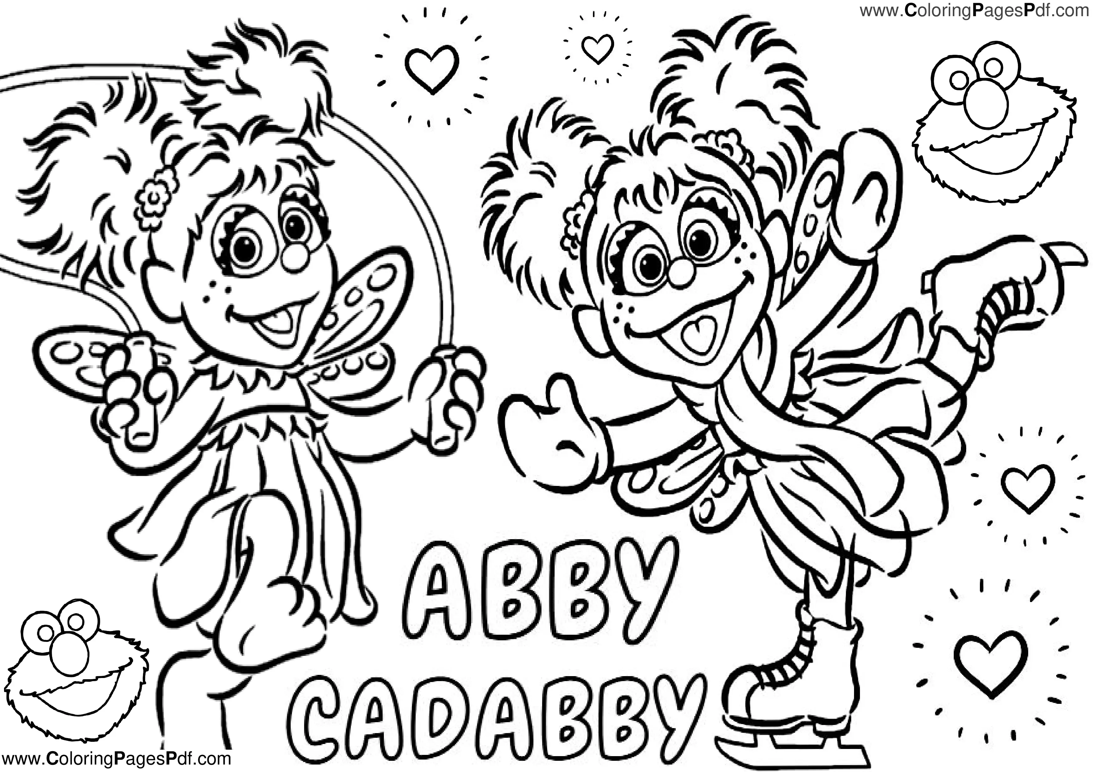 Abby Cadabby coloring page