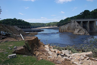 Damage from dam failure