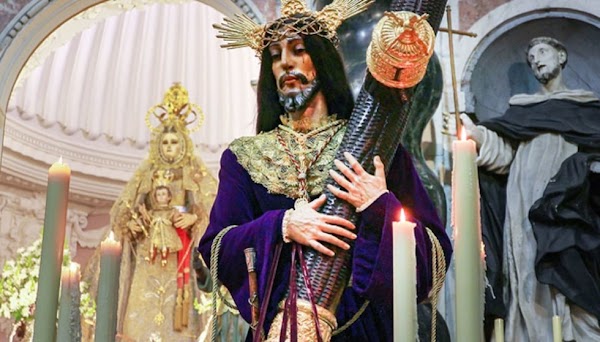Horario e itinerario Procesión Extraordinaria Jesús Nazareno y Virgen del Rosario. Cádiz 08 de Diciembre del 2021