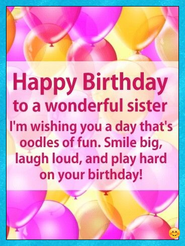 happy birthday to sister images