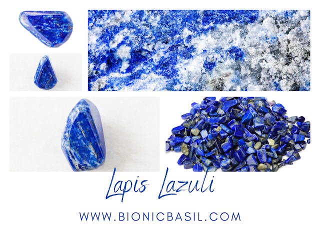 Colouring with Cats #138©BionicBasil® Crystal of The Week - Lapis Lazuli