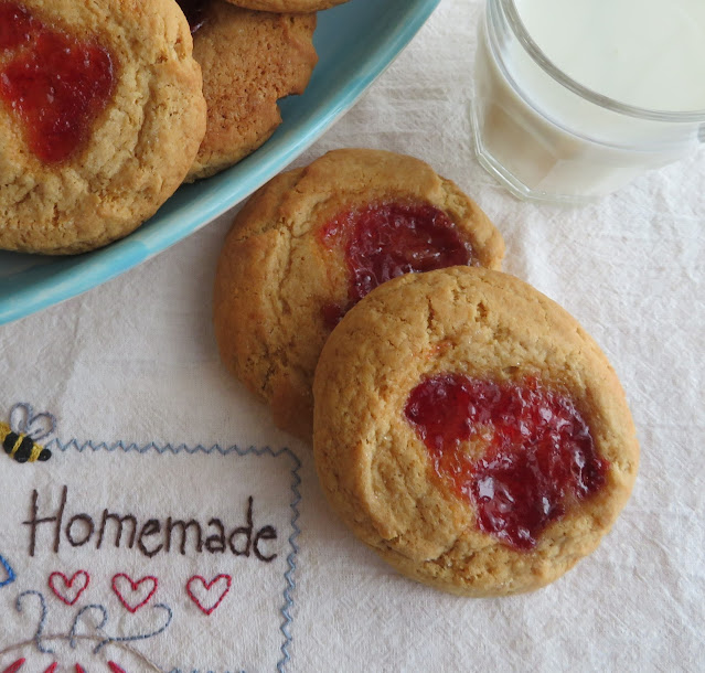 Jam Filled Drop Cookies