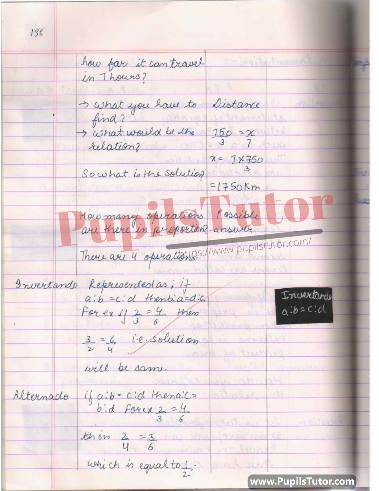How To Make Mathematics Lesson Plan For Class 6 To 12 On Properties Of Proportion In English – [Page And Photo 4] – pupilstutor.com