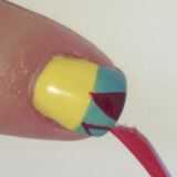 Snow White Inspired Nail Art step 6