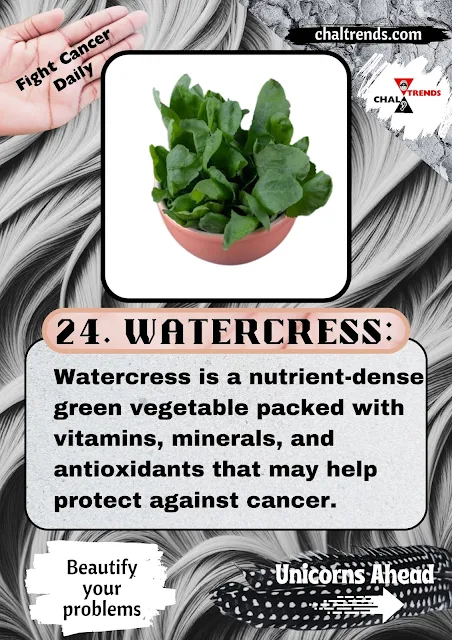 Fresh watercress leaves on a white background, vibrant green color and healthy appearance.