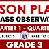 GRADE 3 LESSON PLANS for Class Observations (Q1-Q4) SY 2021-2022