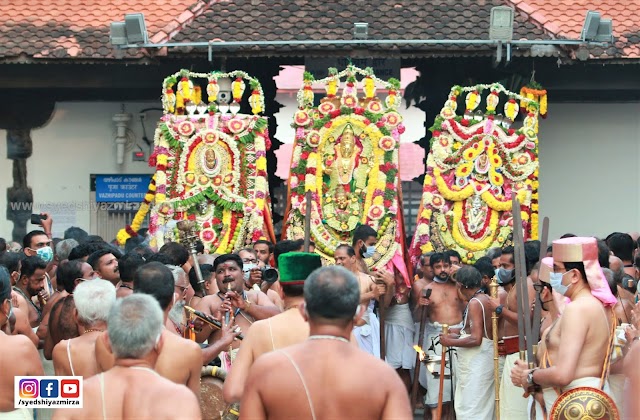 Arattu procession of 2021 starting from Sree Padmanabhaswamy temple- Photos