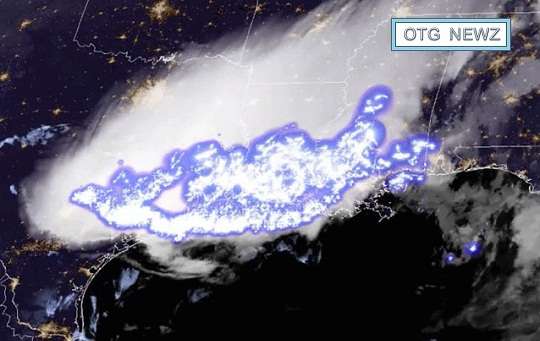 768 km long, the longest thunderstorm of "celestial lightning" was recorded