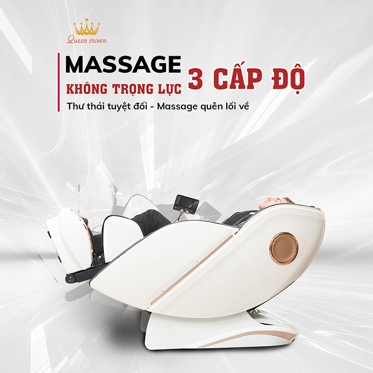 Ghế massage Queen Crown Smart A8 nâng cấp 3 cấp độ